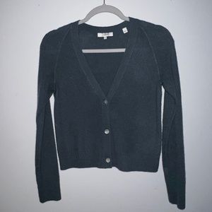 vince grayish blue v neck sweater size XS